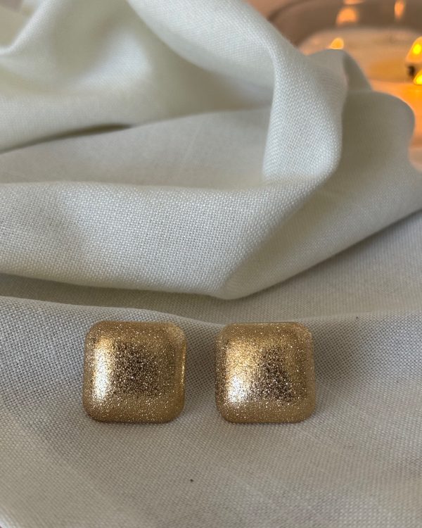 Aretes chunky para fiesta dorados